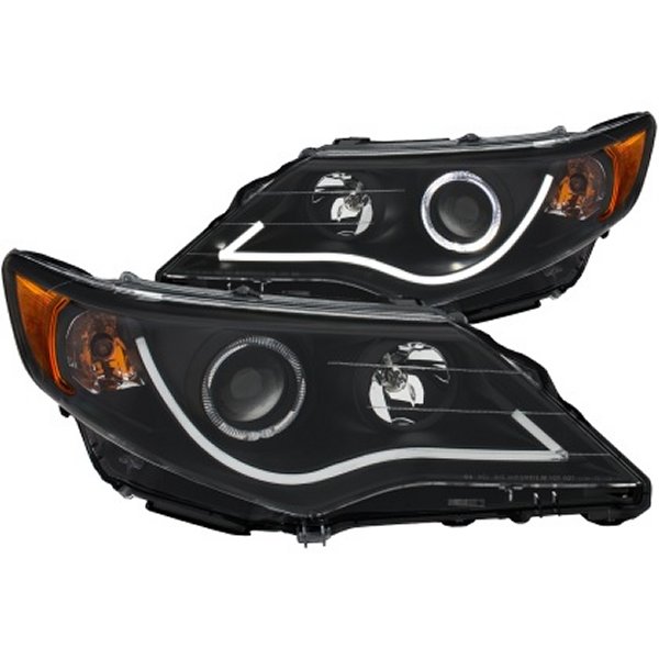 【USA在庫あり】 ANZO 2012-2013 トヨタ Camry プロジェクターヘッドライト w/ Halo Black anz121512 HD店