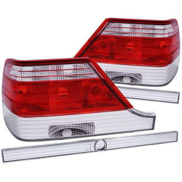 【USA在庫あり】 ANZO 1995-1999 メルセデスベンツ S Class W140 Taillights Red/Clear anz221153 HD店