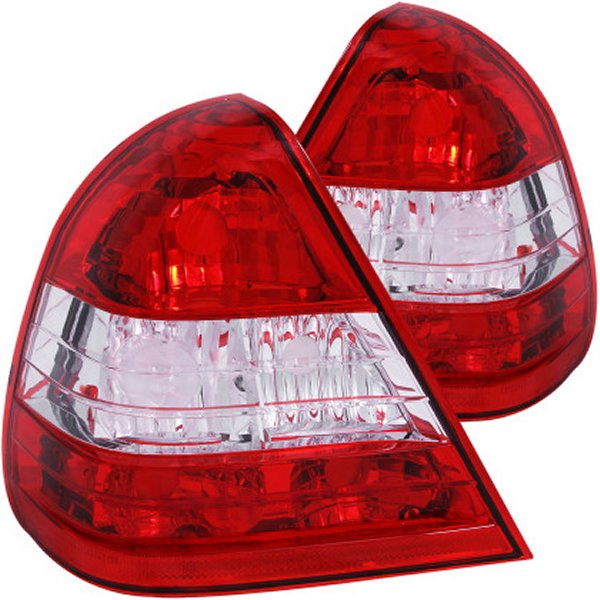 【USA在庫あり】 ANZO 1994-2000 メルセデスベンツ C Class W202 Taillights Red/Clear anz221157 HD店