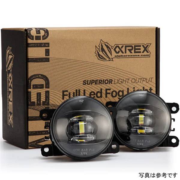 【USA在庫あり】 AlphaRex ユニバーサル ダブルタップ デュアルカラー LED プロジェクター フォグライト ホワイト/アンバー arx210007 HD店