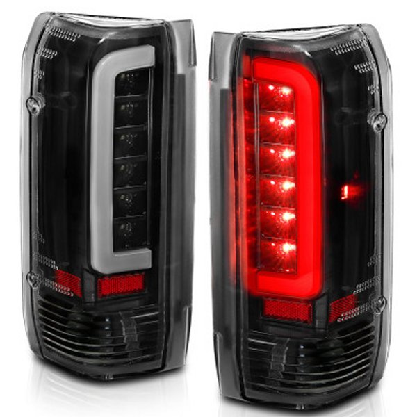 【USA在庫あり】 ANZO 1987-1996 フォード F-150 LED Taillights ブラック Housing Clear Lens (Pair) anz311350 HD店