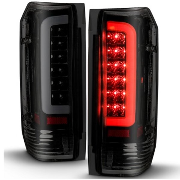 【USA在庫あり】 ANZO 1987-1996 フォード F-150 LED Taillights ブラック Housing Smoke Lens (Pair) anz311351 HD店