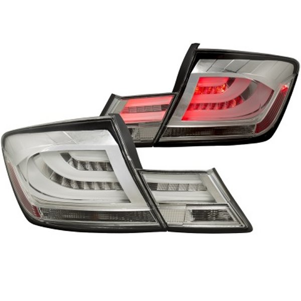 【USA在庫あり】 ANZO 2013-2015 ホンダ Civic (excludes hybrid) LED Taillights Chrome anz321325 HD店