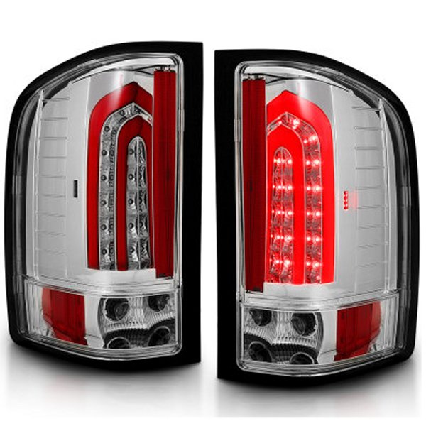 【USA在庫あり】 ANZO 07年-13年 シボレー Silverado 1500 LED Taillights Chrome anz321341 HD店