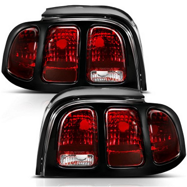 【USA在庫あり】 ANZO 1994-1998 フォード Mustang Taillight Dark Red Lens (OE Style) anz321350 HD店