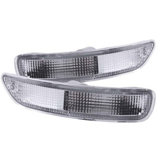 【USA在庫あり】 ANZO 1993-1997 トヨタ Corolla Euro Parking Lights Chrome anz511017 HD店