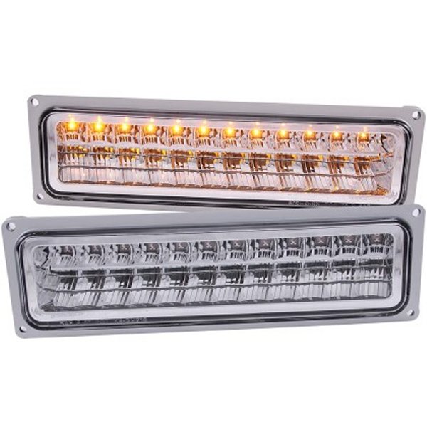 【USA在庫あり】 ANZO 1988-1998 シボレー C1500 LED Parking Lights Chrome anz511048 HD店