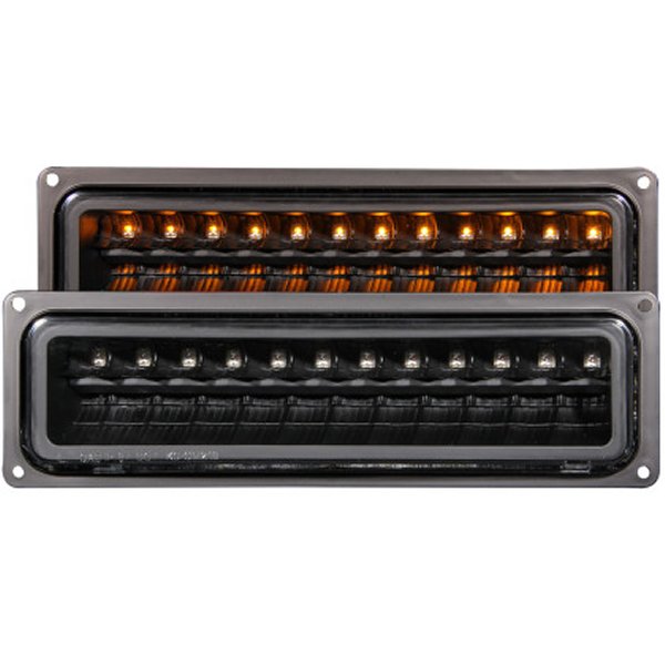 【USA在庫あり】 ANZO 1988-1998 シボレー C1500 LED Parking Lights Black anz511050 HD店