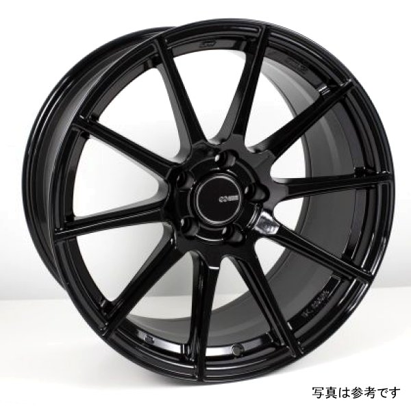【USA在庫あり】 Enkei TS10 18x9.5 35mm オフセット 5x114.3 ボルト Pattern 72.6mm Bore Dia Gloss ブラック ホイール enk499-895-6535BK HD店