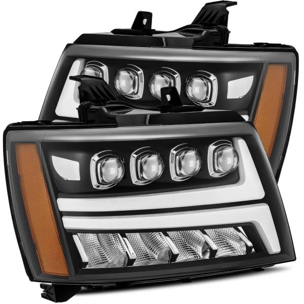 【USA在庫あり】 AlphaRex NOVAシリーズ LED プロジェクター ヘッドライト Plank Style マットブラック 07年-13年 Chevy Avalanche arx880288 HD店