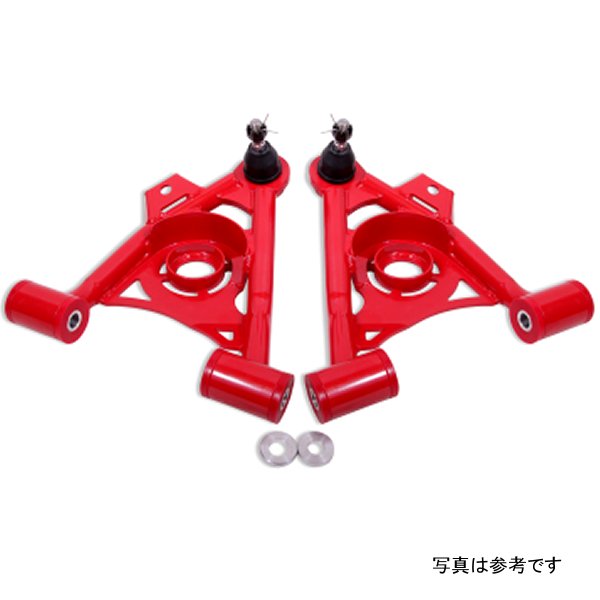 【USA在庫あり】 BMR 79-93 Fox Mustang Non-Adj ロワー A-Arms Standard ボールジョイント Spring Pocket レッド bmrAA034R HD店