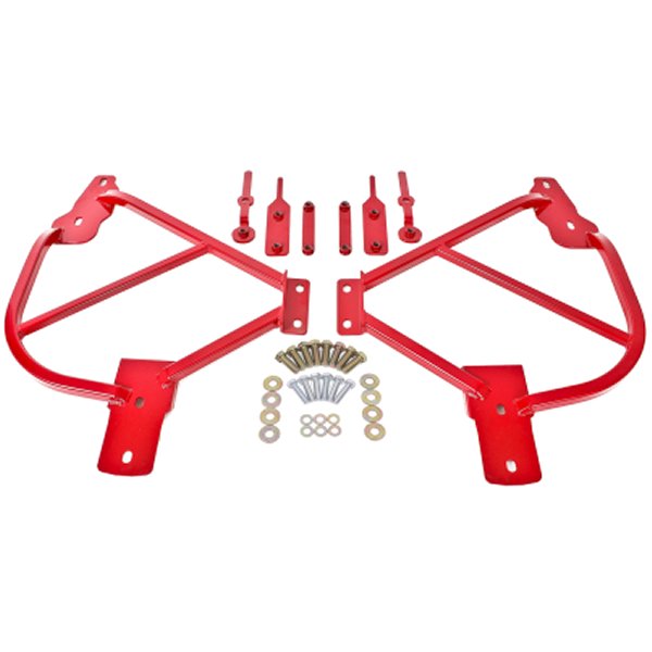 【USA在庫あり】 BMR 10-15 5th Gen カマロ Bolt-On Subframe Connectors レッド bmrSFC015R HD店