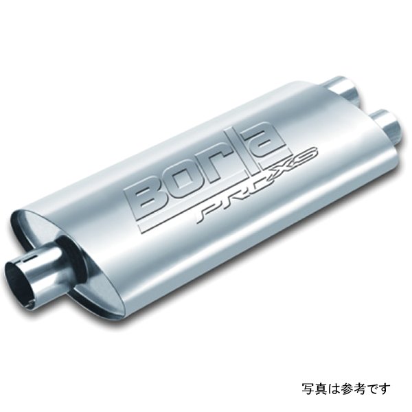 【USA在庫あり】 Borla Universal センター/Dual Oval 2.5in In/Dual 2.5in Out 19in x 4in x 9.5in Notched PRO-XS Muffler bor400485 HD店