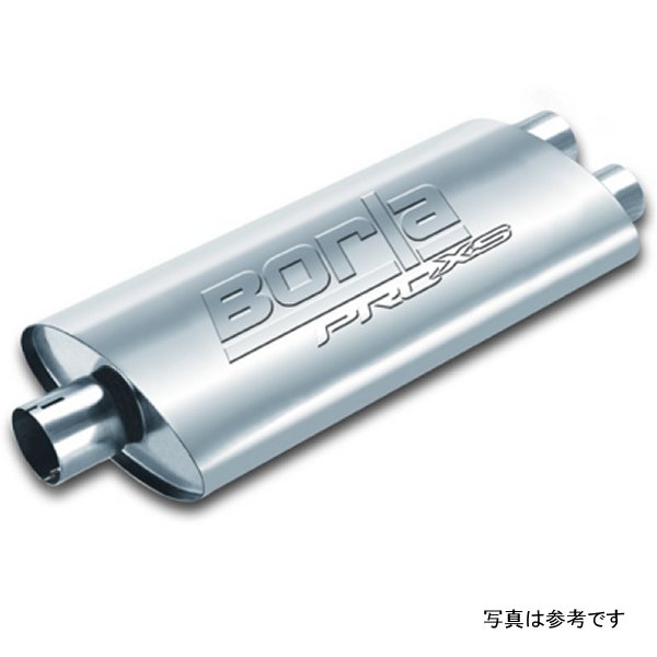 【USA在庫あり】 Borla Universal センター/Dual Oval 3in In / 2.5in Out 19in x 4in x 9.5in Notched PRO-XS Muffler bor400487 HD店