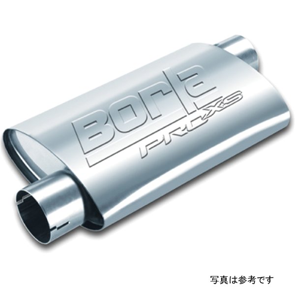 【USA在庫あり】 Borla Universal Pro-XS Muffler Oval 3in Inlet/Outlet オフセット/Offset Notched Muffler bor400491 HD店