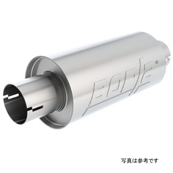 【USA在庫あり】 Borla S-Type Muffler 2.5in Inlet/Outlet 5in Round x 10in w/Notch bor400497 HD店
