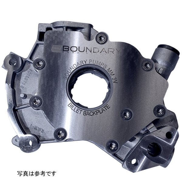 【USA在庫あり】 Boundary 99-15 フォード Modular Motor (All Types) V8 オイルポンプ Assｙ w/Billet Back Plate bouMM-S1-BBP HD店