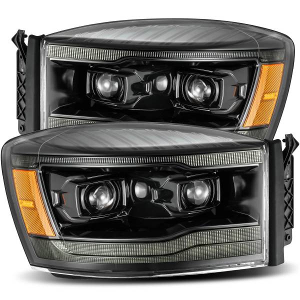 【USA在庫あり】 AlphaRex PROシリーズ プロジェクター ヘッドライト Plank Style アルファブラック 06年-08年 Dodge Ram 1500HD arx880530 HD店
