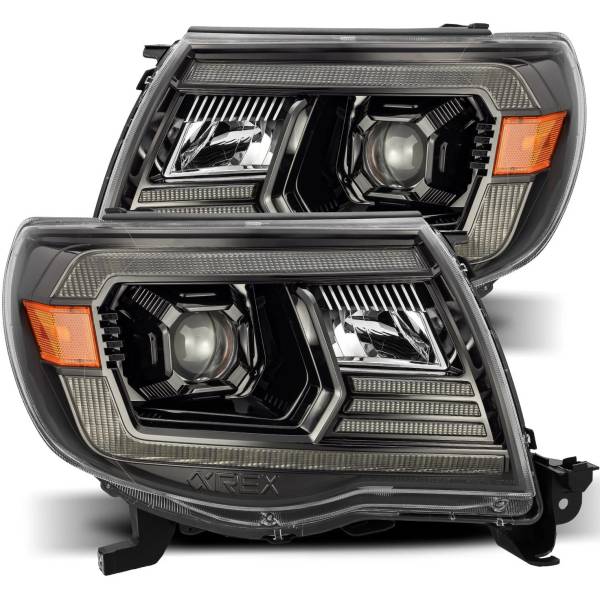 【USA在庫あり】 AlphaRex PROシリーズ プロジェクターヘッドライト Plank Style Design アルファブラック 05年-11年 トヨタ Tacoma arx880736 HD店