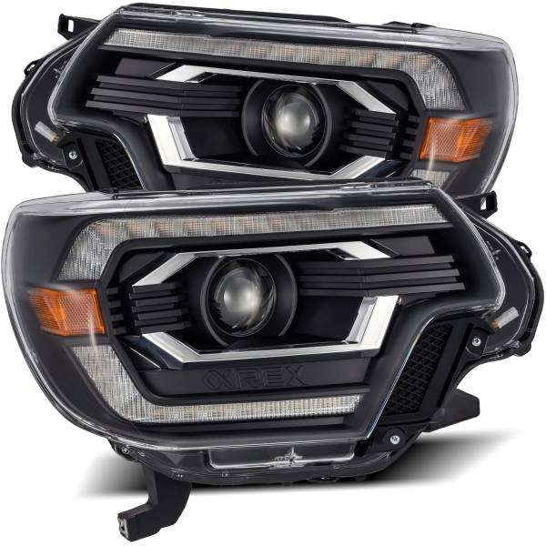 【USA在庫あり】 AlphaRex PROシリーズ プロジェクターヘッドライト Plank Style ブラック 12年-15年 トヨタ Tacoma arx880749 HD店