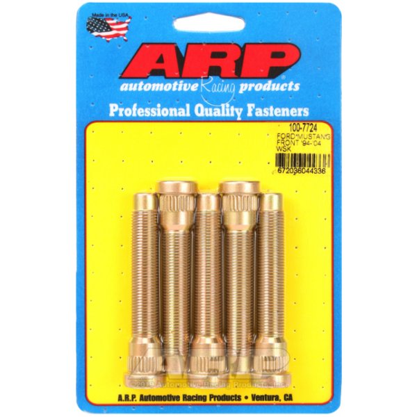【USA在庫あり】 ARP 94-04 フォード Mustang フロント Wheel Stud Kit (Set of 5) arp100-7724 HD店