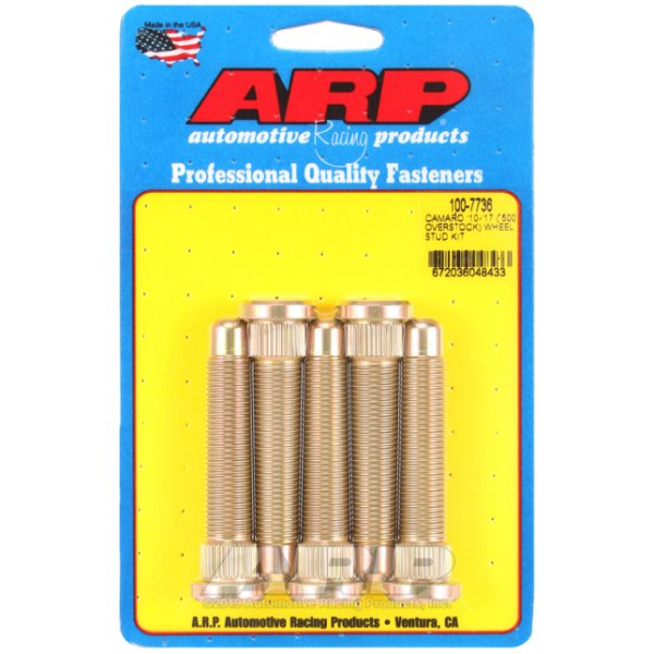 【USA在庫あり】 ARP 2015-2017 シボレー カマロ M14 .500in Over Stock Length Wheel Stud Kit arp100-7736 HD店
