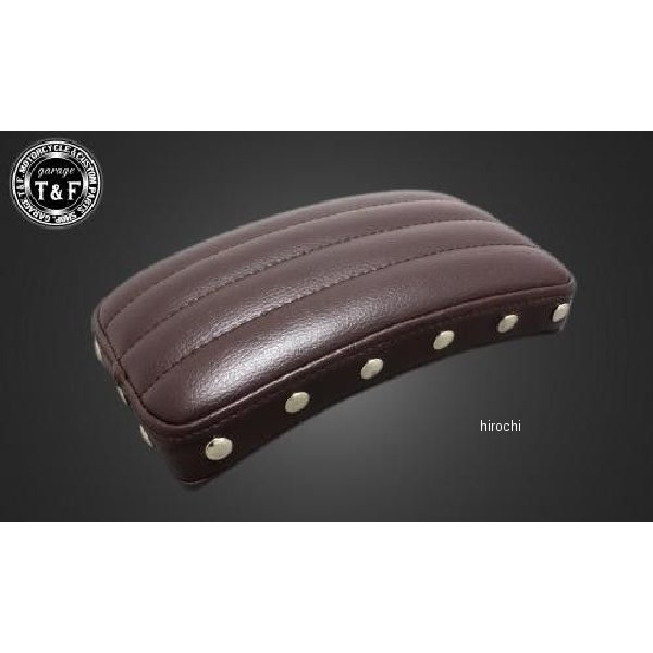 ガレージT＆F スタッド付きアンティークピリオンシート バーチカル ブラウン 611220 HD店