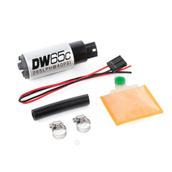 DeatschWerks 265 LPH DW65C Series Compact フューエルポンプ w/o Mounting Clips (w/ Universal インストールキット) dwk9-651-1000 HD店