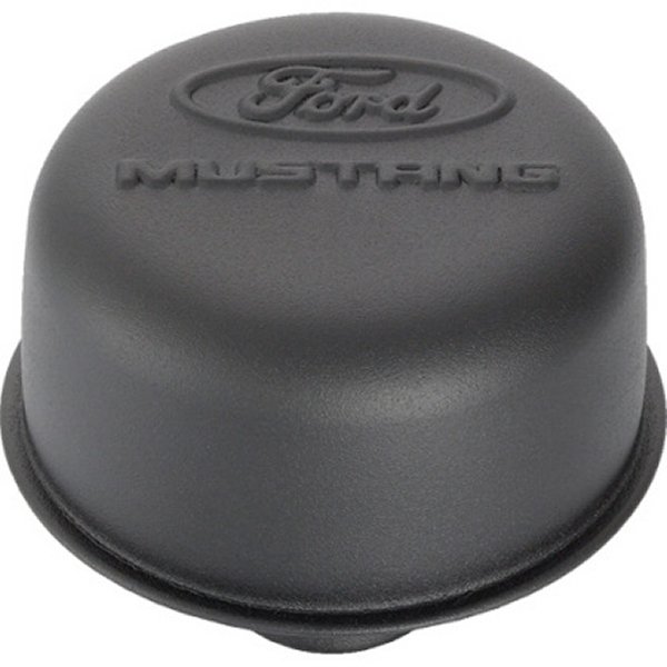 【USA在庫あり】 Ford Racing ブラック Crinkle Finish Breather Cap w/ フォード Mustang Logo frp302-221 HD店