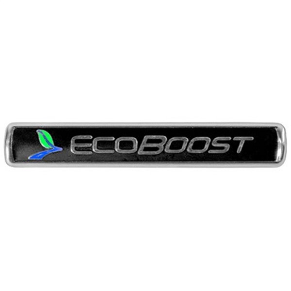 【USA在庫あり】 Ford Racing ブラック/Silver EcoBoost エンブレム 3-1/2in x 9/16in - Set of 2 frpM-1447-EBBLK HD店