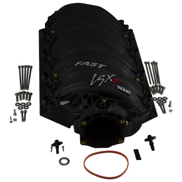 【USA在庫あり】 FAST LSXR Manifold 102MM Rect Port ブラック fst146102B HD店