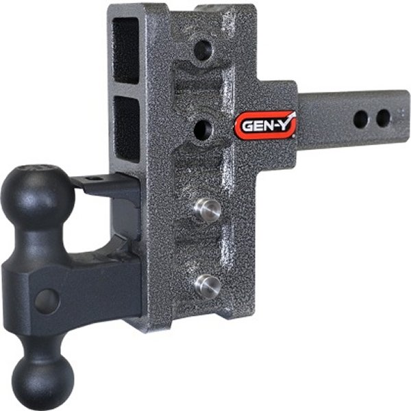 【USA在庫あり】 Gen-Y Mega Duty 2in Shank 5in オフセット Drop 2K TW 16K Hitch w/GH-051 Dual-Ball/GH-032 Pintle Lock genGH-224 HD店