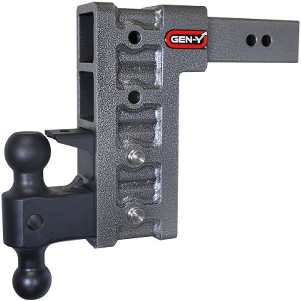 【USA在庫あり】 Gen-Y Mega Duty 2.5in Shank 9in Drop 3K TW 21K Hitch w/GH-061 Dual-Ball/GH-062 Pintle Lock genGH-624 HD店