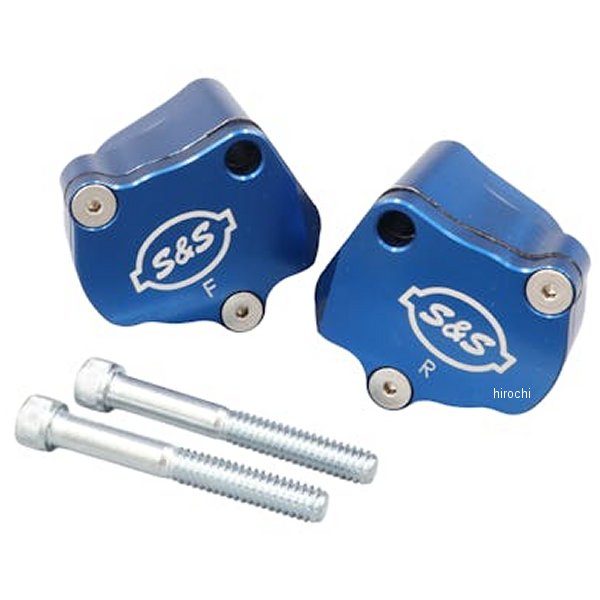 【メーカー在庫あり】 S&Sサイクル S&S Cycle ビレットシリンダーヘッドブリーザーセット 17年以降 M8 青 900-1186 HD店