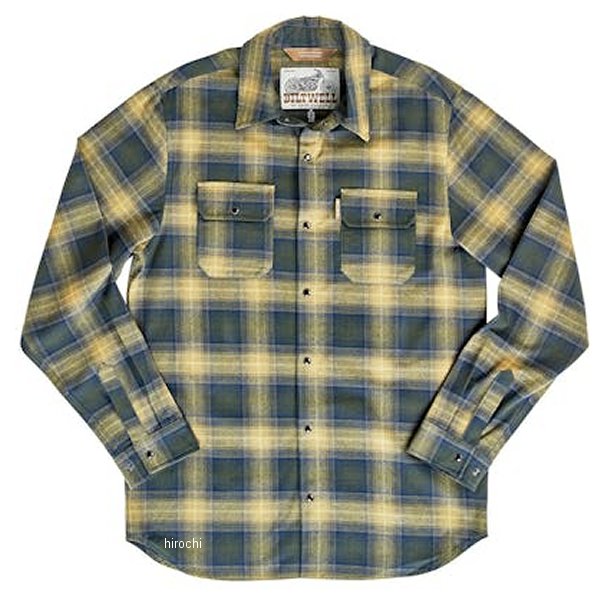 【メーカー在庫あり】 ビルトウェル Biltwell HI TEST フランネルシャツ 緑 XLサイズ 8128-126-005 HD店