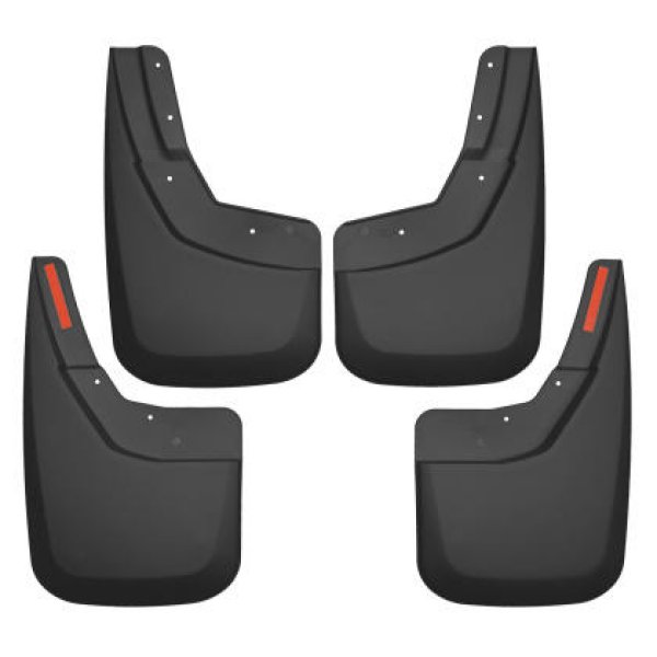 【USA在庫あり】 Husky Liners 14年-17年 シボレー シルバラード 1500 / 15年-16年 シルバラード 2500 HD フロント and リヤ マッドガード - ブラック hsl56886 HD店