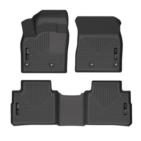 【USA在庫あり】 Husky Liners 21年-22年 ニッサン Rogue WeatherBeater フロント & 2nd Seat フロアライナー - ブラック hsl95081 HD店