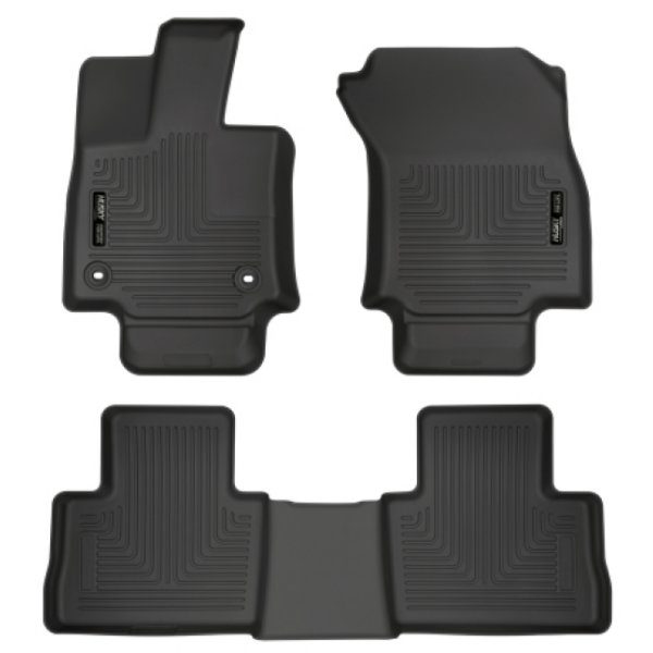 【USA在庫あり】 Husky Liners 2019 Toyota RAV4 Weatherbeater Black Front & 2nd Seat Floor Liners hsl95501 HD店