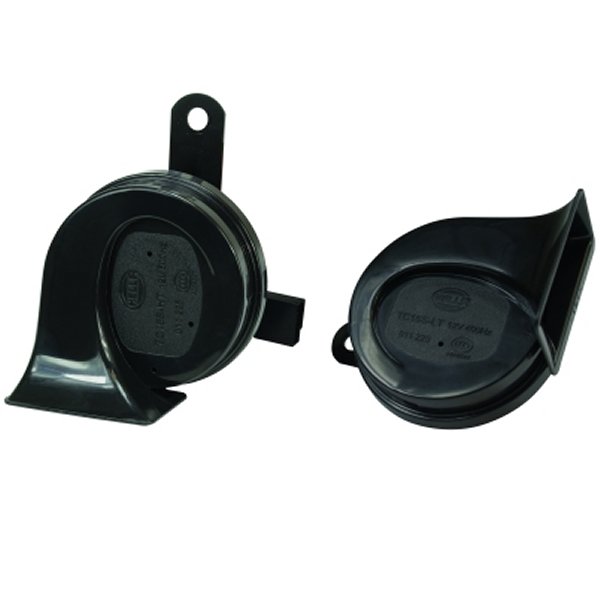 【USA在庫あり】 Hella 12V Twin Trumpet Horn キット with ブラケット - トヨタ hella012010901 HD店