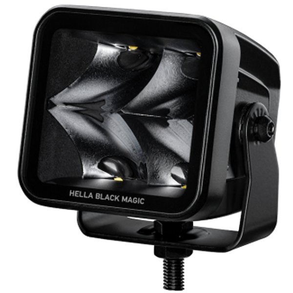 【USA在庫あり】 Hella Universal ブラック Magic 3.2in L.E.D. Cube キット - Flood Beam (Long Range) hella358176821 HD店