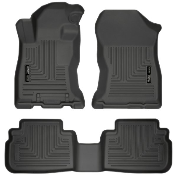 【USA在庫あり】 Husky Liners 2019 Subaru Forester Weatherbeater Black Front & 2nd Seat Floor Liners hsl95891 HD店