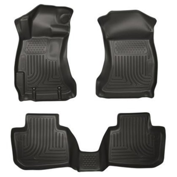 【USA在庫あり】 Husky Liners 14 スバル Forester Weatherbeater ブラック フロント & 2nd Seat フロアライナー hsl99881 HD店