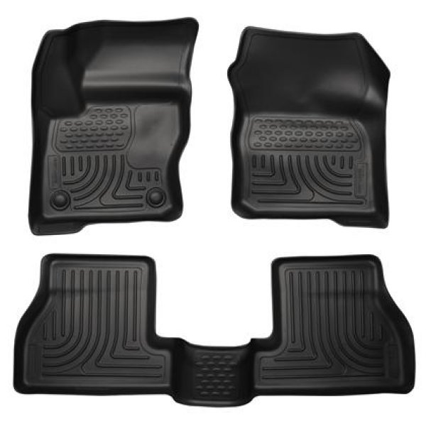 【USA在庫あり】 Husky Liners 2012 フォード Focus (4DR/5DR) WeatherBeater Combo ブラック フロアライナー hsl98771 HD店