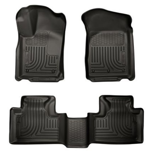 【USA在庫あり】 Husky Liners 11-13 Dodge Durango / 11-13 Jeep Grand Cherokee WeatherBeater Combo Black Floor Liners hsl99051 HD店