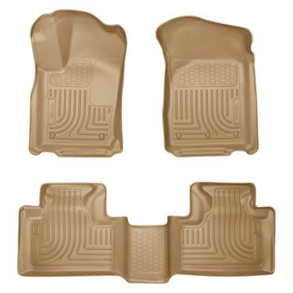 【USA在庫あり】 Husky Liners 11年-13年 ダッジ Durango / 11年-13年 ジープ Grand Cherokee WeatherBeater Combo Tan フロアライナー hsl99053 HD店