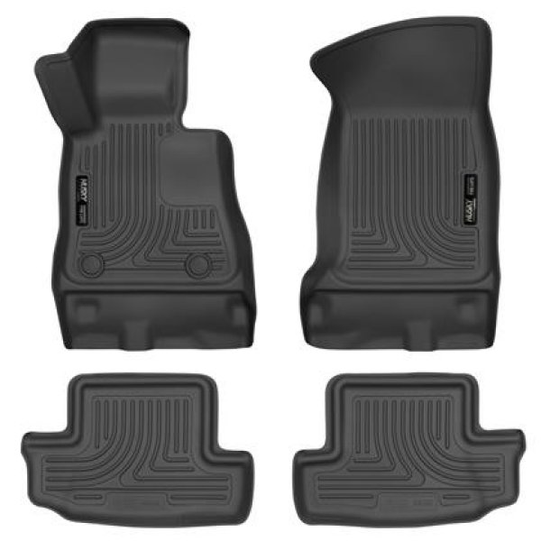 【USA在庫あり】 Husky Liners 16年-17年 シボレー Camaro WeatherBeater フロント and Second Row ブラック フロアライナー hsl99121 HD店