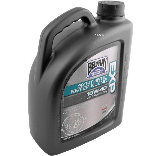 【USA在庫あり】 ベルレイ BEL-RAY 半化学合成 4ストエンジンオイルEXP 10W-40 4リットル 3601-0151 HD店