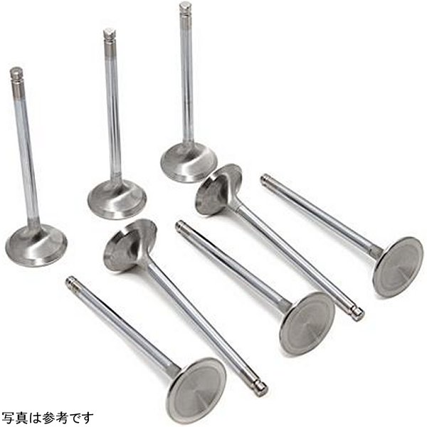 【USA在庫あり】 GSC P-D 4G63T Evo1-9/DSM 90-98 クローム Polished Super Alloy Exhaust Valve - 30.5mm Head(STD) - SET 8 gsc2005-8 HD店