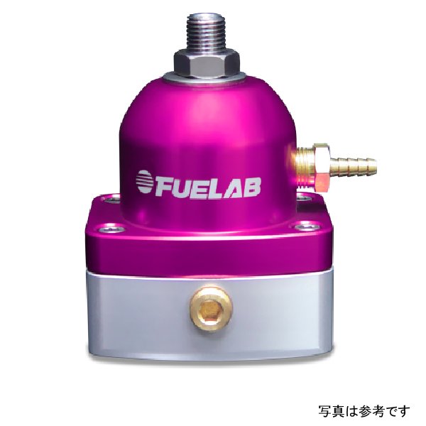 【USA在庫あり】 Fuelab 535 EFI 調整可能ミニFPR 25-90 PSI (2) -6AN In (1) -6AN リターン - パープル flb53501-4 HD店