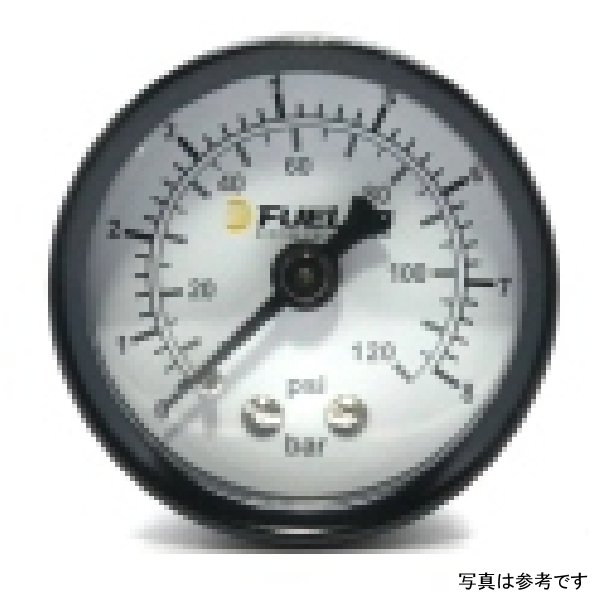 【USA在庫あり】 Fuelab 1.5インチ 燃料圧力計 - EFI - 測定範囲 0-120 PSI デュアルBar/PSIスケール flb71511 HD店
